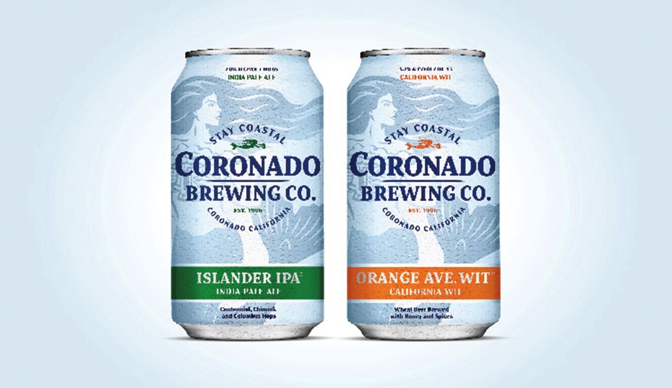 Cardboard Standee Stay Coastal Mermaid Beer Bar Sign NEW Coronado Brewing Co 
