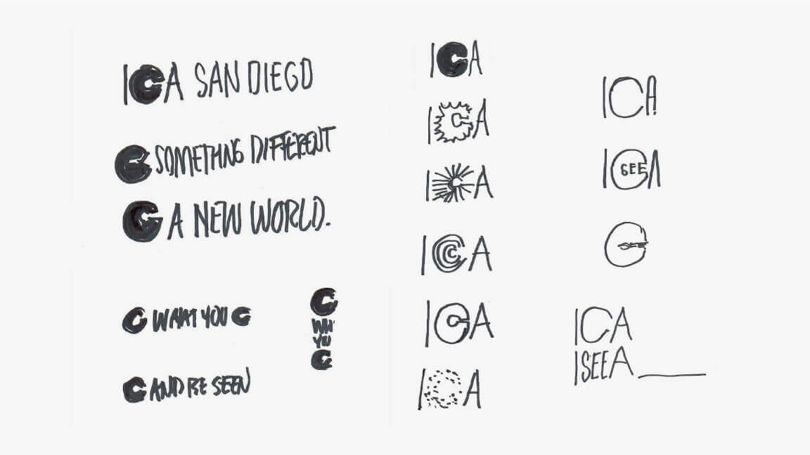 Ica Logo Ideation Sketches
