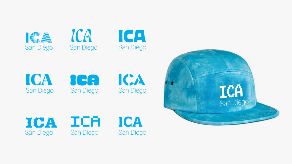 Museum Branding ICA Logo Design Concept Typeface