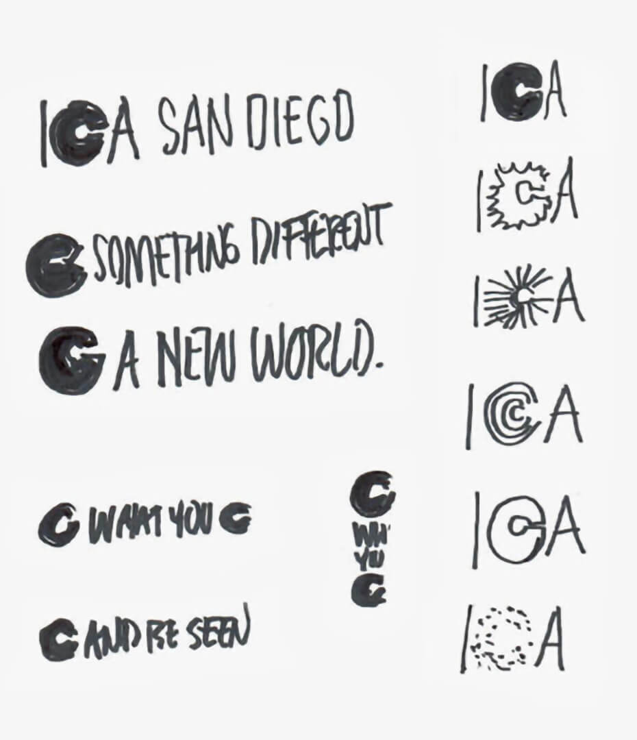 Ica Logo Ideation Sketches