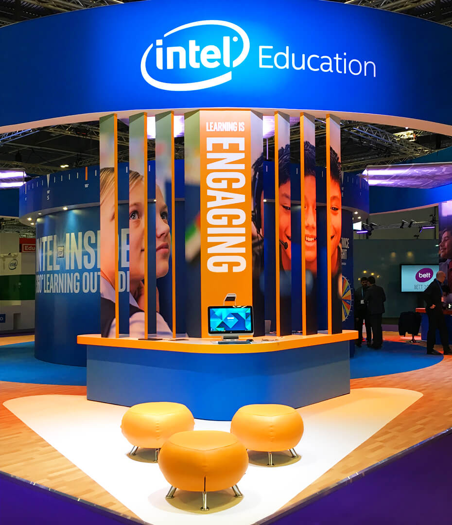 Intel Miresball Bett Tradeshow Booth