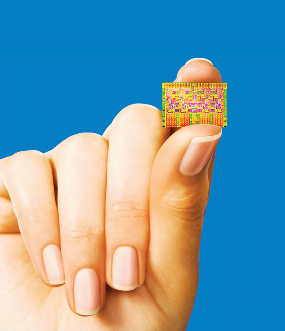 Intel Miresball Processor Chip In Hand