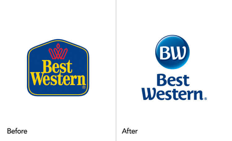 Best Western Logo Before After