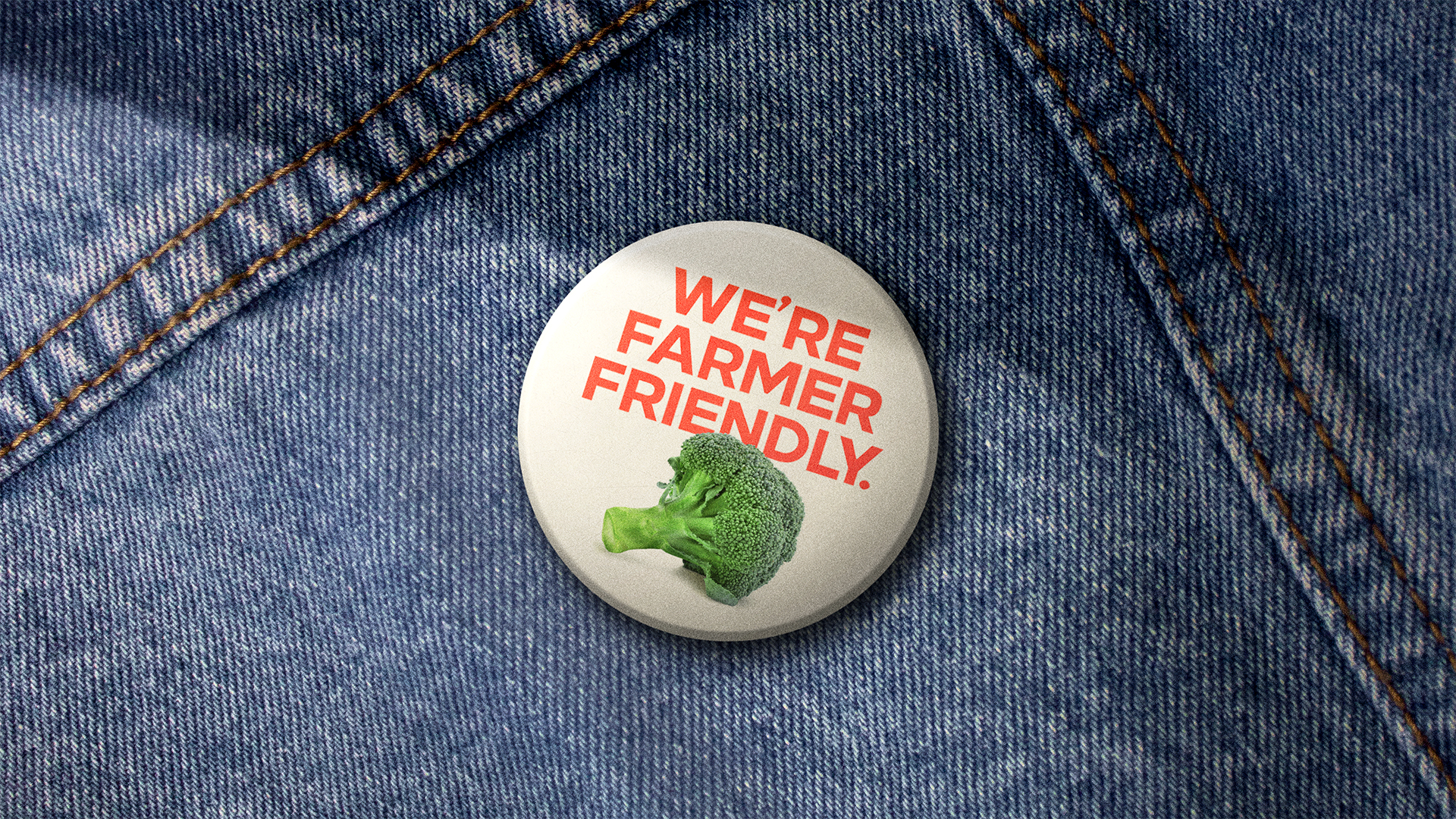 Suncoast Miresball Were Farmer Friendly Pin