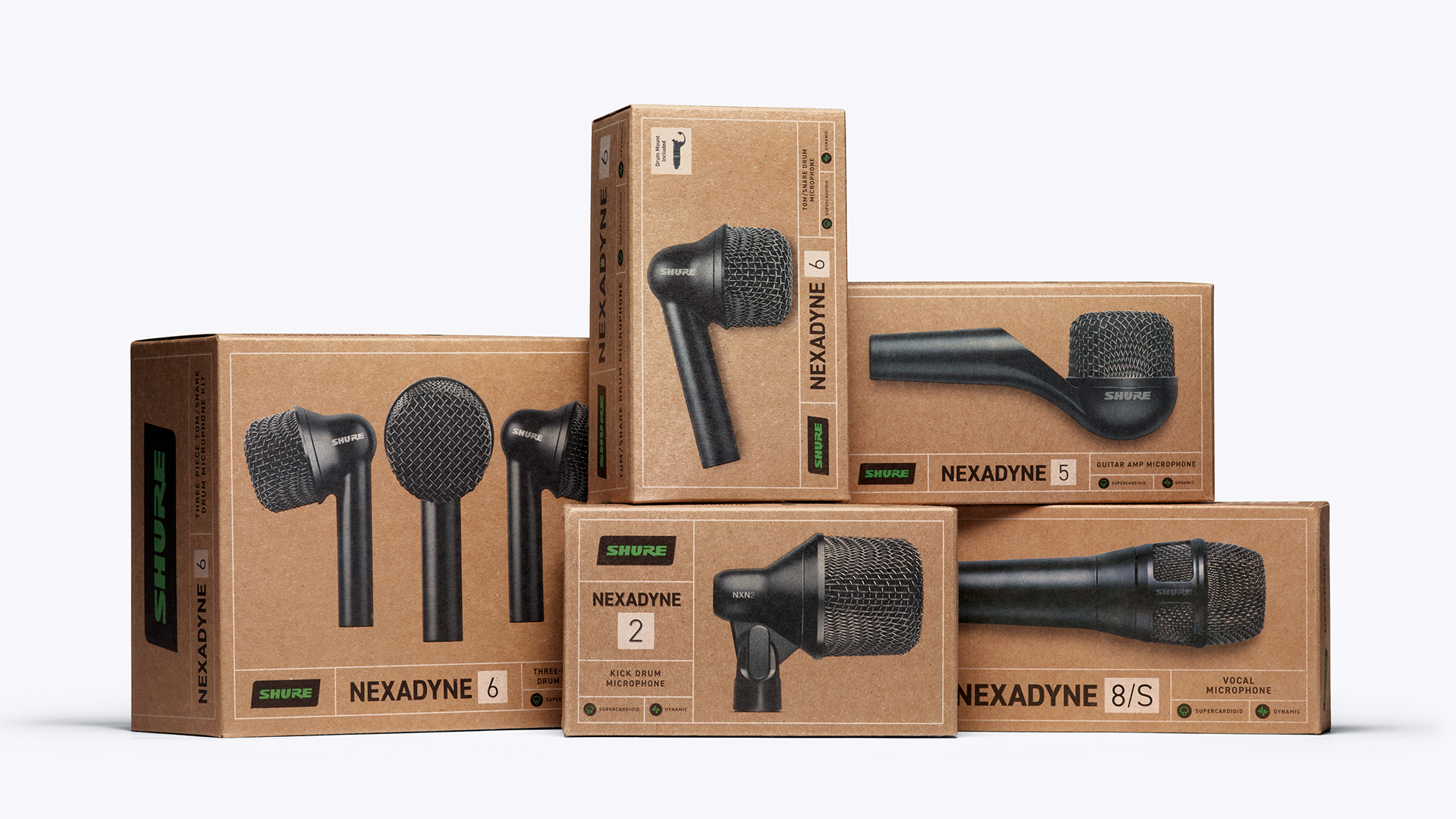 Miresball Shure Nexadyne Mics Packaging Lineup