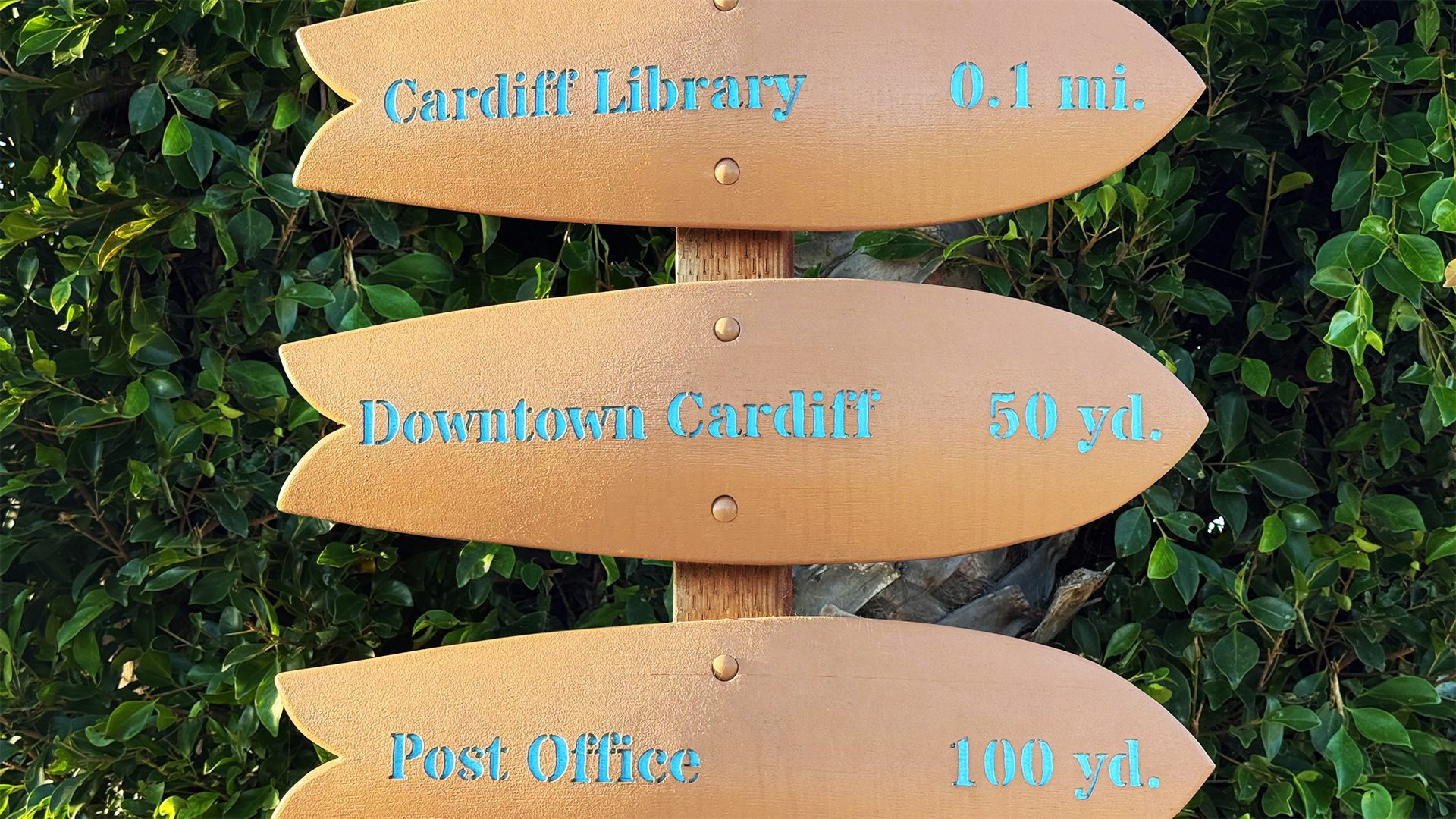 Miresball Cardiff Wayfinding Sign